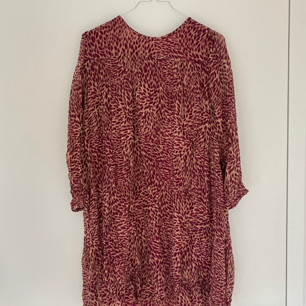 BA&SH Grace Chiffon Mini Dress ~ Rose S (1) NWT - Picture 10 of 12
